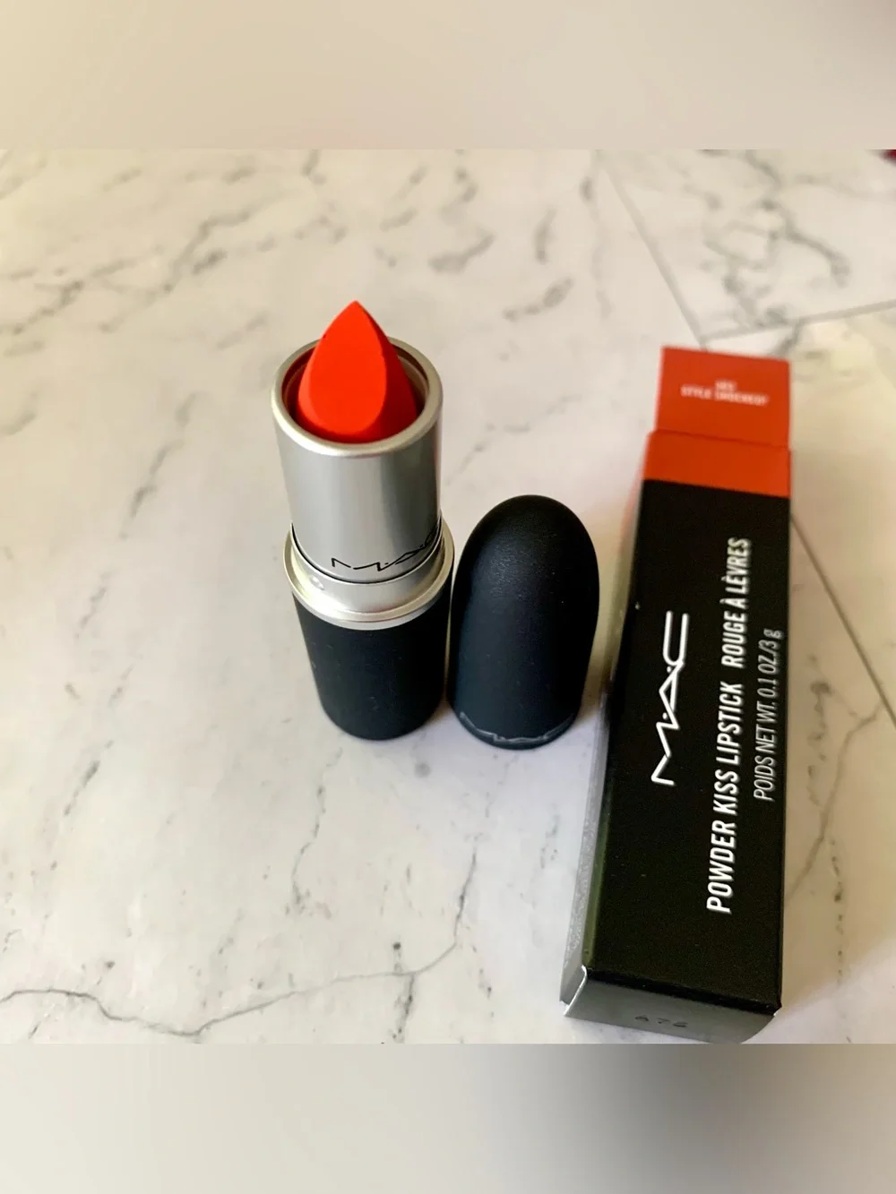 M.A.C Powder Kiss Lipstick - 303 Style Shocked! - 0.1 oz / 3 g